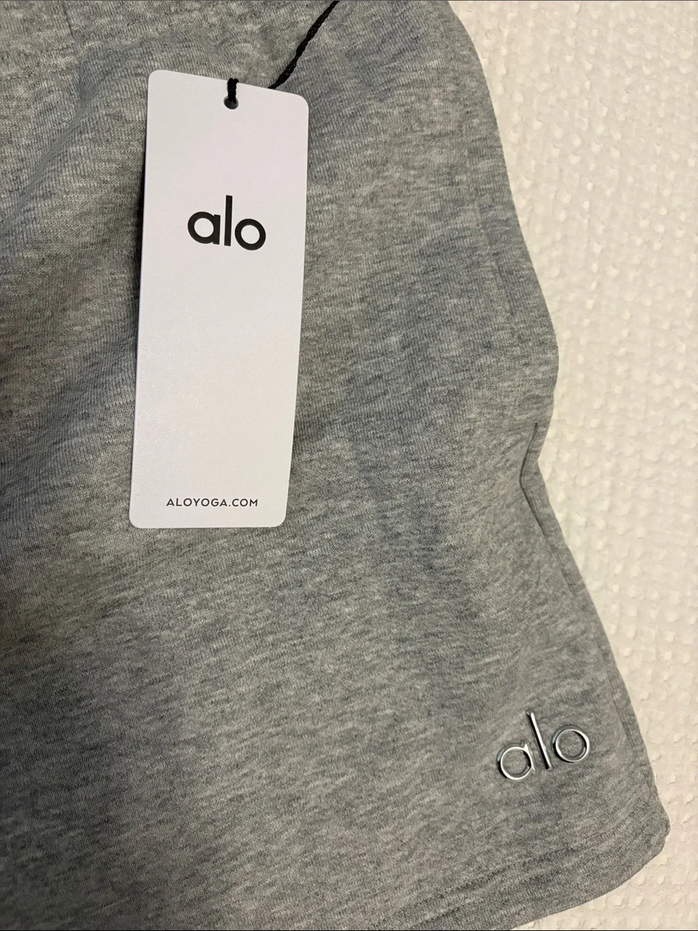 ALO Accolade Grey Women’s Athletic Lounge Shorts, BNWT
